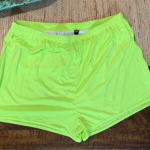 Mier - Vibrant Lime Green Men's Running Shorts